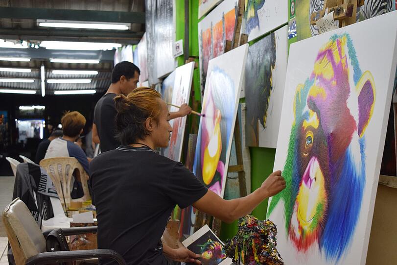Künstler in Khao Lak.