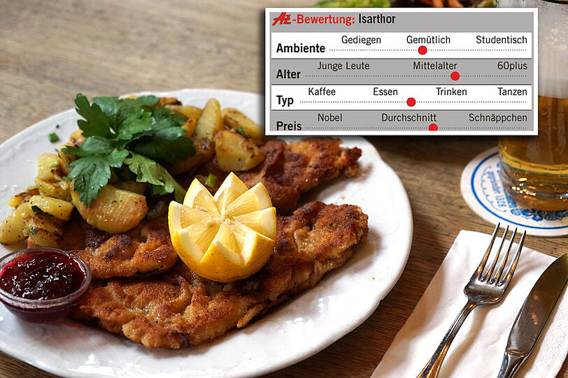 Es geht kaum besser: das Wiener Schnitzel im Isarthor.