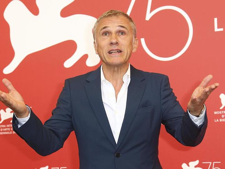 Der Schauspieler Christoph Waltz bei den 75. Internationalen Filmfestspielen. Foto: Joel C Ryan/Archiv