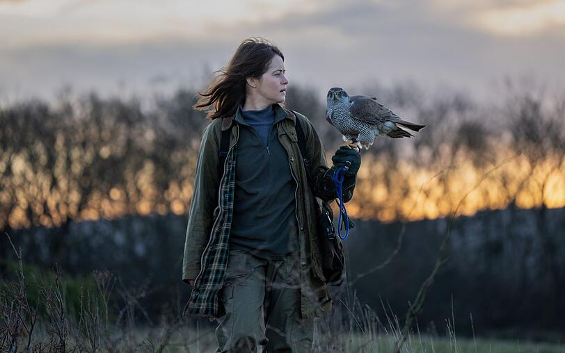 Helen (Claire Foy) legt sich nach dem Tod ihres Vaters einen Habicht zu, einen der "wildesten und verrücktesten" Vögel überhaupt. Helen (Claire Foy) legt sich nach dem Tod ihres Vaters einen Habicht zu, einen der "wildesten und verrücktesten" Vögel überhaupt.
