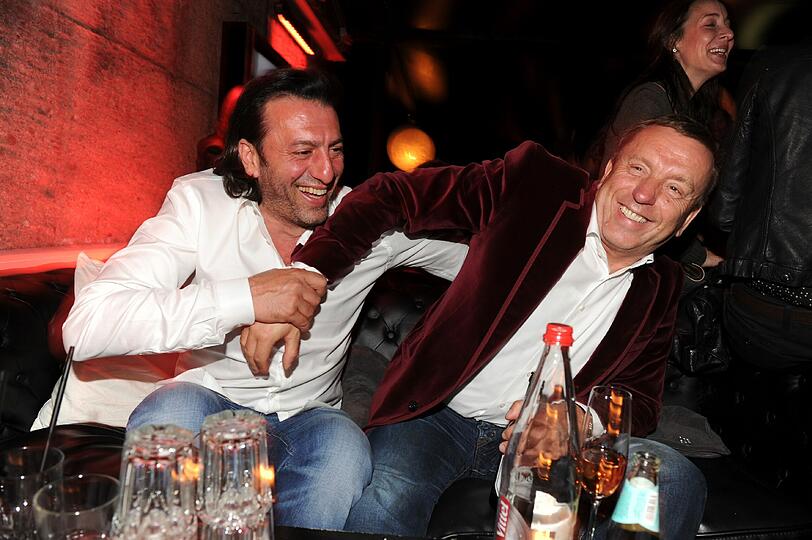 Ugo Crocamo witzelt mit Franz Rauch...