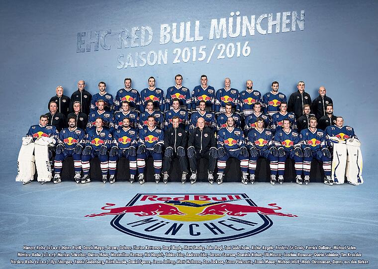 Der EHC Red Bull München der Saison 2015/16.