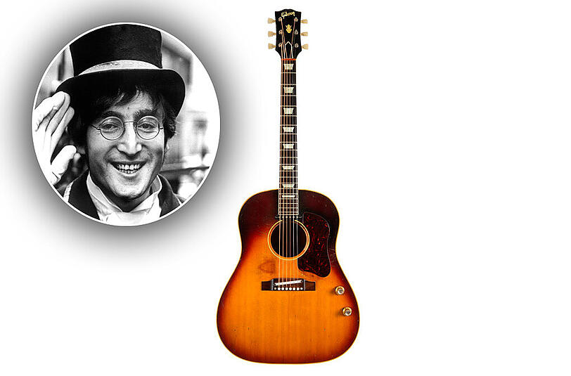 Die J-160E Gibson soll zu John Lennons Lieblingsgitarren gehört haben.