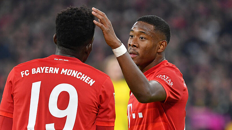 Könnten in Zukunft um die Linksverteidiger-Position kämpfen: Alphonso Davies (l.) und David Alaba.