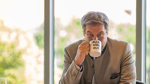 Markus Söder (CSU), Ministerpräsident von Bayern, nimmt an der letzten bayerischen Kabinettssitzung vor der Sommerpause teil.