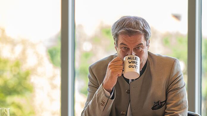 Markus Söder (CSU), Ministerpräsident von Bayern, nimmt an der letzten bayerischen Kabinettssitzung vor der Sommerpause teil.