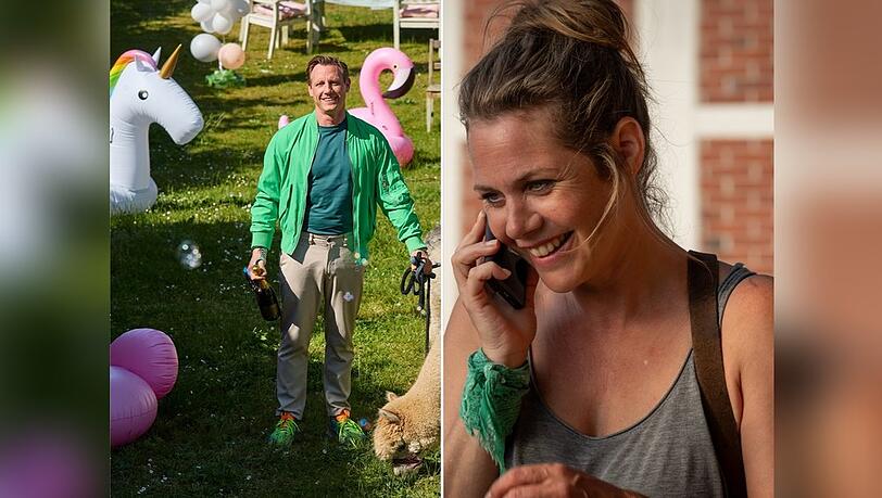 Der meistens gar nicht so nette "Dr. Nice" (Patrick Kalupa als Moritz Neiss) kann auch anders (l.) - und dank Journalistin Beke Rieper (Felicitas Woll) weht "Neuer Wind im Alten Land".