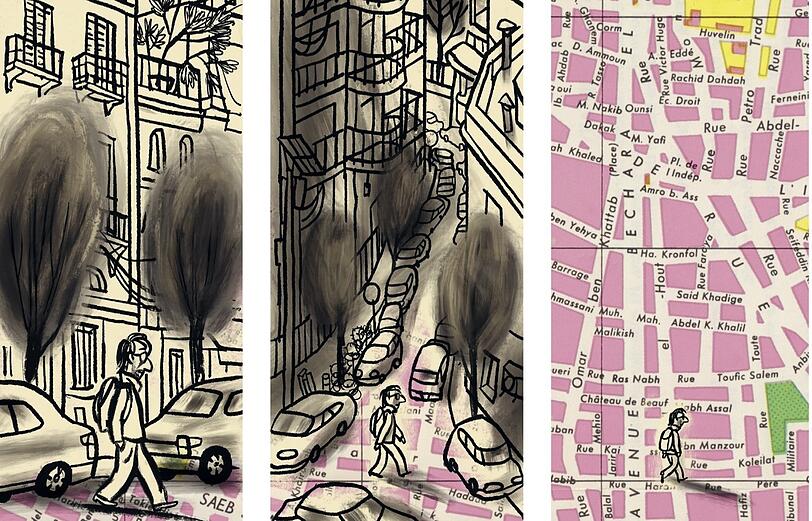 Der Comiczeichner Charles Berberian wirft einen liebevollen Blick auf die Stadt seiner Kindheit. Bis zum Beginn des Bürgerkriegs 1975 hat er bei seiner Großmutter in Beirut gelebt.