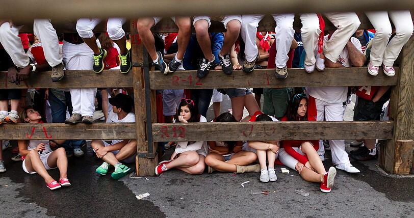 Stierhatz brutal: Aktuelle Bilder aus Pamplona.