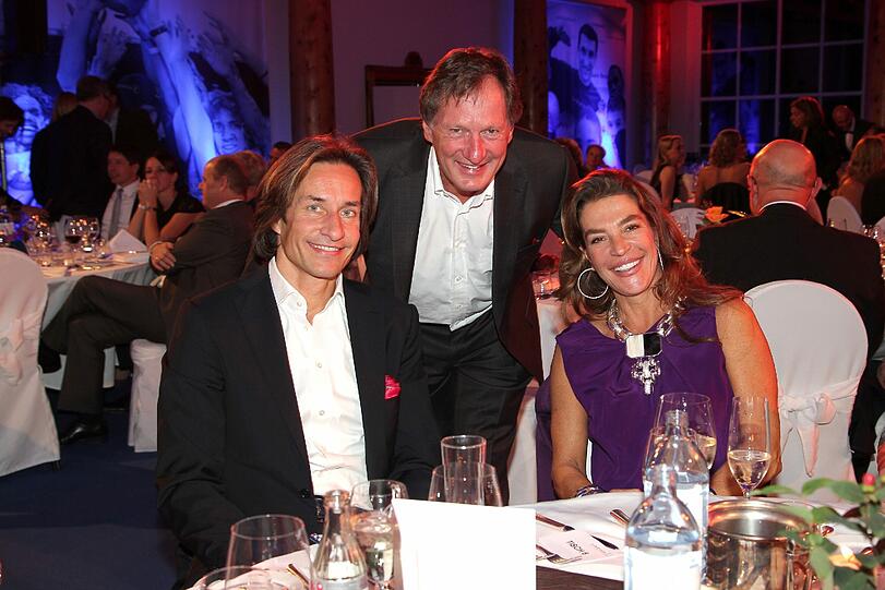 Karl-Heinz Grasser, Franz Klammer, Fiona Swarovsk.
