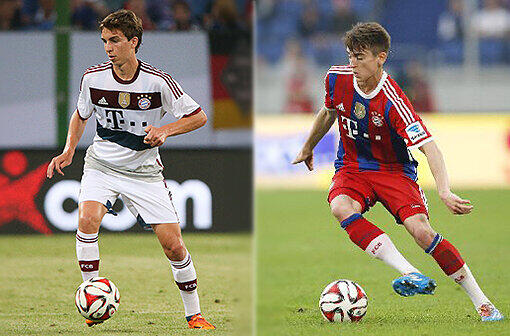 Gianluca Gaudino und Lucas Scholl - der Nachwuchs der ehemaligen FCB-Profis überzeugt beim Telekom Cup.
