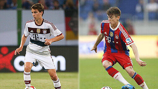 Gianluca Gaudino und Lucas Scholl - der Nachwuchs der ehemaligen FCB-Profis überzeugt beim Telekom Cup. Gianluca Gaudino und Lucas Scholl - der Nachwuchs der ehemaligen FCB-Profis überzeugt beim Telekom Cup.