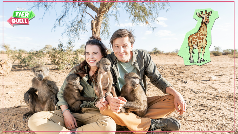 AZ-Gewinnerin Franzi traf die Disney Channel Moderatoren Patricia und Jojo im Tierpark Hellabrunn.