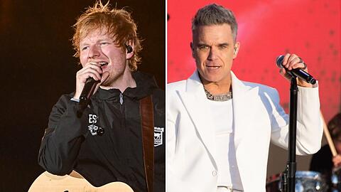 Ed Sheeran und Robbie Williams kommen 2025 nach Deutschland.