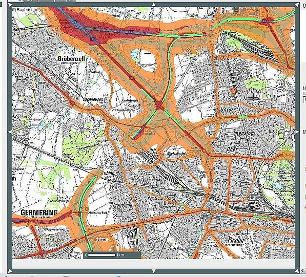 An Gröbenzell führen die vielbefahrenen Autobahnen 8 und 99 vorbei. Die 
Leidtragen wohnen unter anderem in Langwied, Lochhausen und Allach.