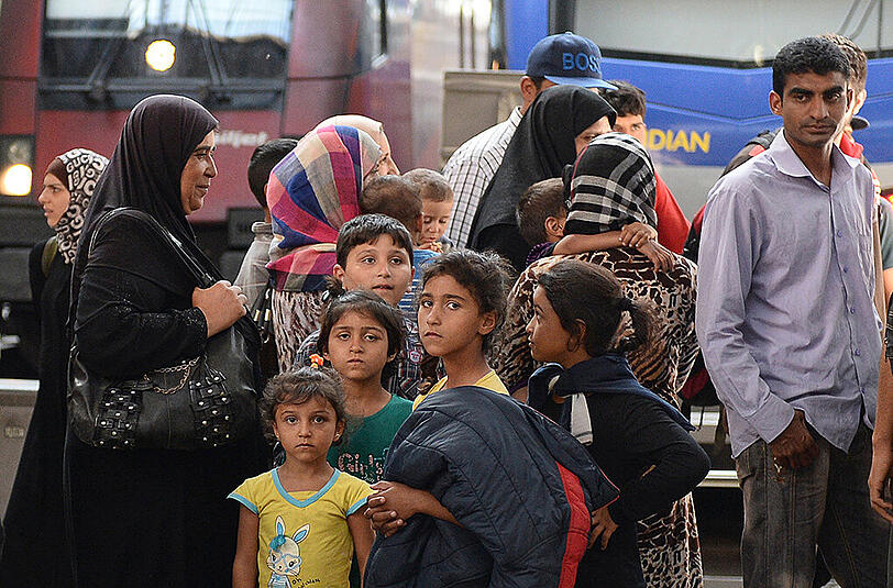 Die ersten Flüchtlinge sind am Münchner Hauptbahnhof eingetroffen.
