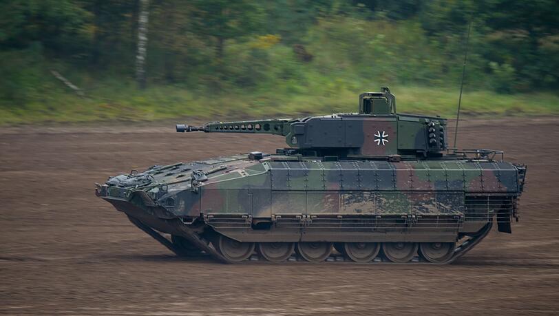 Der Schützenpanzer Puma war bei Übungen der Bundeswehr komplett ausgefallen.