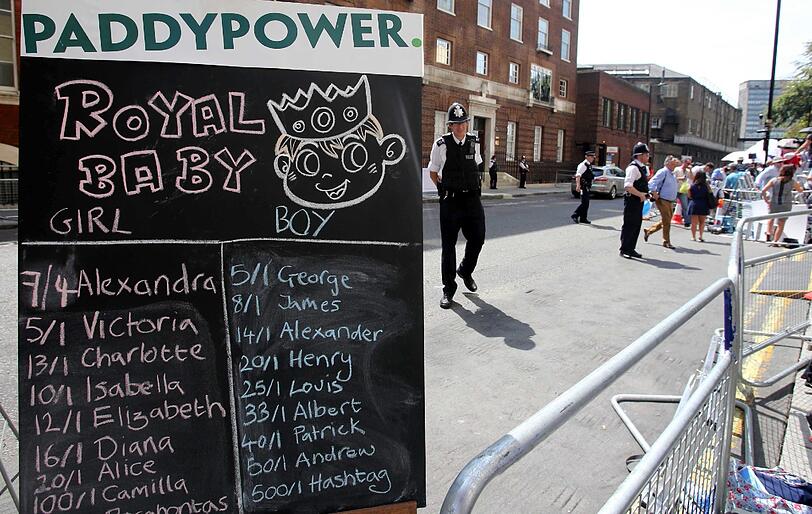 London wartet auf das Royal Baby