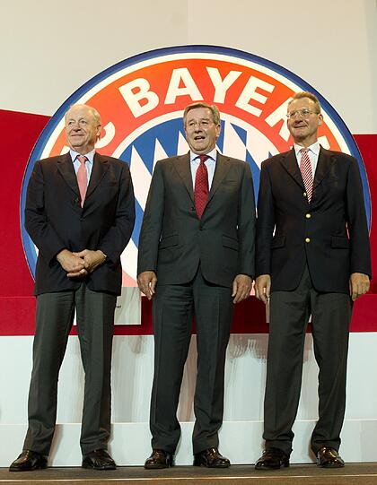 Uli Hoeneß am Freitagabend im Audi Dome.