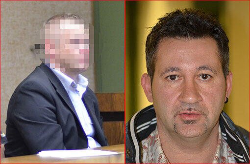 Links: Der Täter Bugoslaw K. (39) Rechts: Das Opfer: Damino de R. (42)