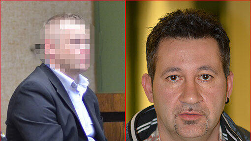 Links: Der Täter Bugoslaw K. (39) Rechts: Das Opfer: Damino de R. (42) Links: Der Täter Bugoslaw K. (39) Rechts: Das Opfer: Damino de R. (42)