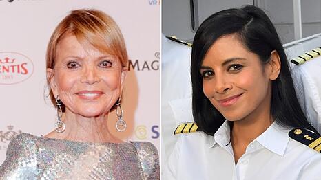 Uschi Glas (l.) steht als Gaststar f&uuml;r "Das Traumschiff" vor der Kamera, Collien Fernandes verk&ouml;rpert bereits seit 2021 die Schiffs&auml;rztin.