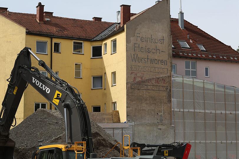 Blick auf die Baustelle von der Nordendstraße aus.