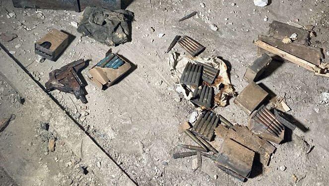 Teile der gefundenen Munition.