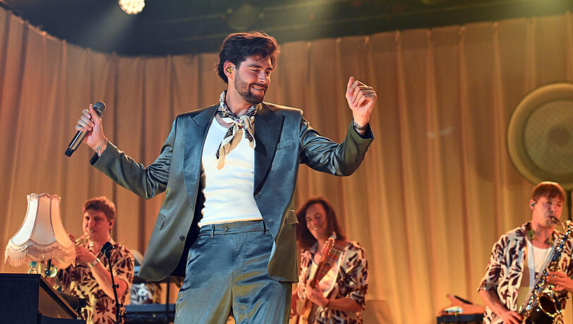 Alvaro Soler live auf der Bühne am 20.06.2026 in Muenchen, Olympiapark beim Tollwood-Festival. Alvaro Soler live auf der Bühne am 20.06.2026 in Muenchen, Olympiapark beim Tollwood-Festival.