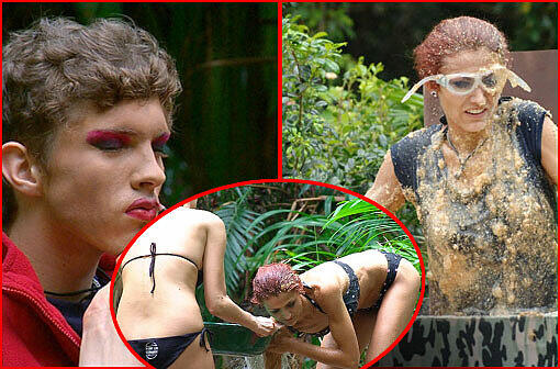 Dschungelcamp, Tag 14: Fiona nimmt ein Bad in toten Insekten, Joey lässt sich von Olivia Jones zur Transe schminken...