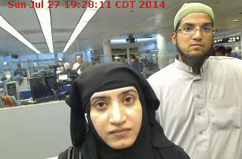Das Terror-Paar von San Bernardino. Wie jetzt herauskam, hatten sie wohl Hilfe von einem ehemaligen Nachbarn.