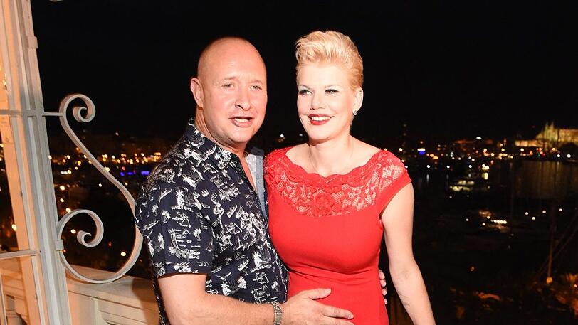 Melanie Müller mit ihrem Ehemann Mike Blümer.