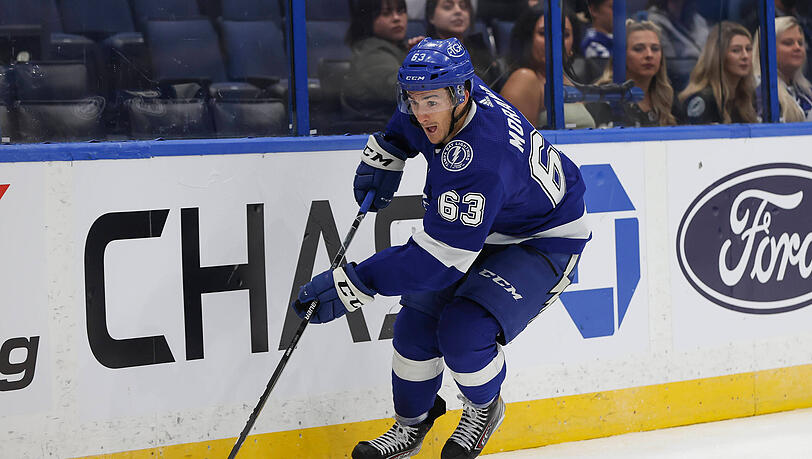 Antoine Morand im Trikot von Tampa Bay Lightning. (Archivbild)