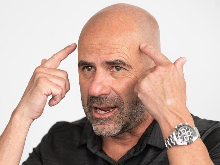 Leverkusens Trainer Peter Bosz ist sich sicher: "Kai ist konzentriert".