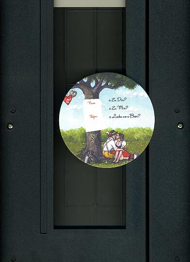 Das ist der Flirt-Bierdeckel der Käfer-Schänke.