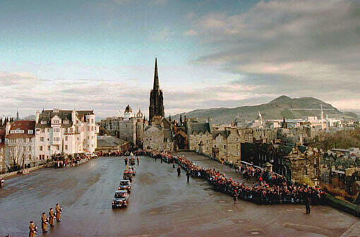 Blick auf das Schloss in Edinburgh.