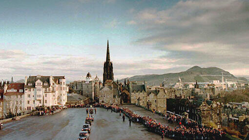 Blick auf das Schloss in Edinburgh. Blick auf das Schloss in Edinburgh.