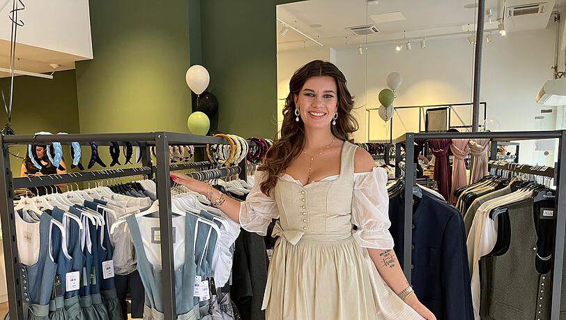 "Inntaler Tracht" Geschäftsführerin Angelina Kees. "Inntaler Tracht" Geschäftsführerin Angelina Kees.