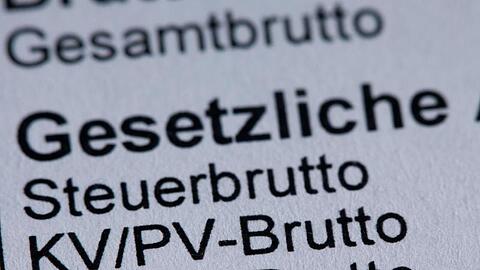 Beiträge zur Krankenversicherung auf einer Gehaltsabrechnung.