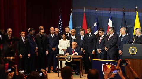 Die USA und mehrere lateinamerikanische Staaten haben Kolumbiens Behörden zur Einhaltung der Verfassung und zu einem geordneten Machtwechsel aufgerufen. (Archivbild) Die USA und mehrere lateinamerikanische Staaten haben Kolumbiens Behörden zur Einhaltung der Verfassung und zu einem geordneten Machtwechsel aufgerufen. (Archivbild)
