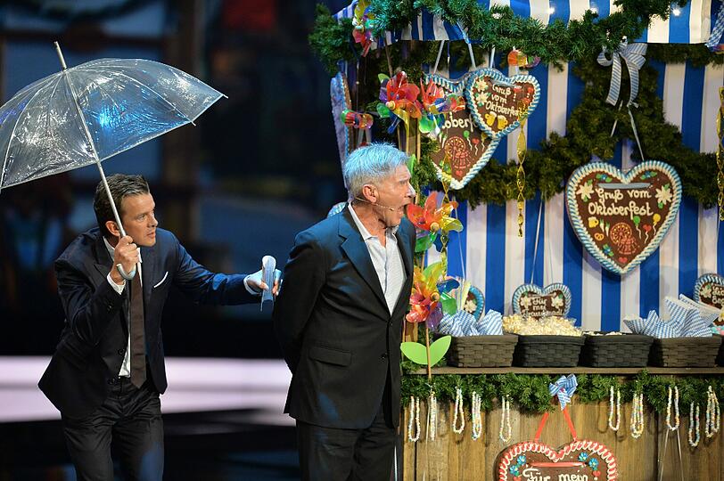 Markus Lanz und Harrison Ford