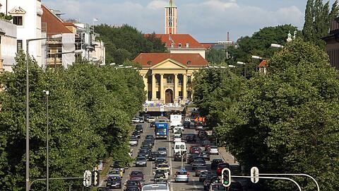 Die Prinzregentenstraße in München: Hier werden die Ampeln neu geschaltet.