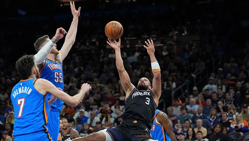 Der Meister ist eine Runde weiter: Die Oklahoma City Thunder gewannen alle vier Spiele gegen Phoenix.