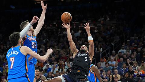 Der Meister ist eine Runde weiter: Die Oklahoma City Thunder gewannen alle vier Spiele gegen Phoenix.