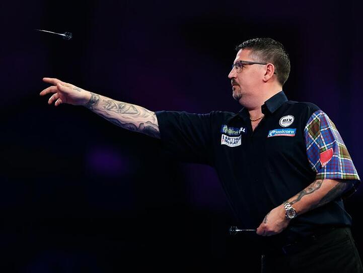 Gary Anderson steht bei der Darts-WM in der dritten Runde.