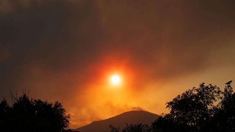 Ein Waldbrand in Utah hat sich weiter ausgebreitet. Ein Waldbrand in Utah hat sich weiter ausgebreitet.