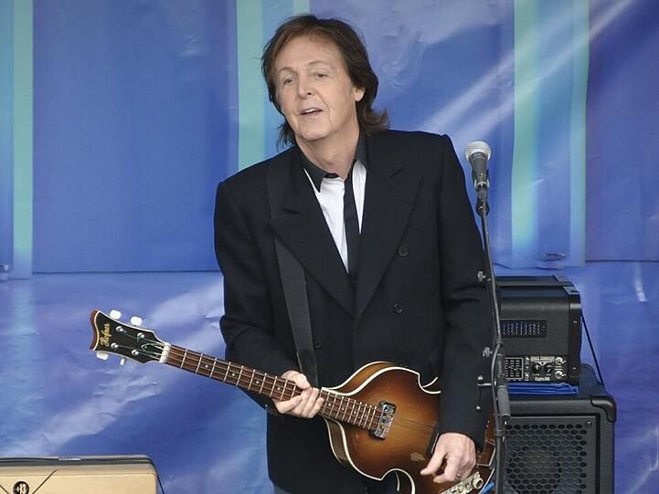 Paul McCartney bei einem Auftritt in London