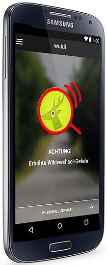 Wenn das Reh im Scheinwerferlicht auftaucht, ist es meist zu spät. Die App &bdquo;Wuidi&ldquo; warnt frühzeitig