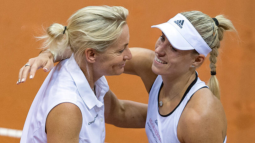 Angelique Kerber über Barbara Rittner (links): "Damit aus Einzelspielerinnen eine eingeschworene Truppe wird, brauchte es jemanden wie Barbara, die den Teamspirit entfacht hat."