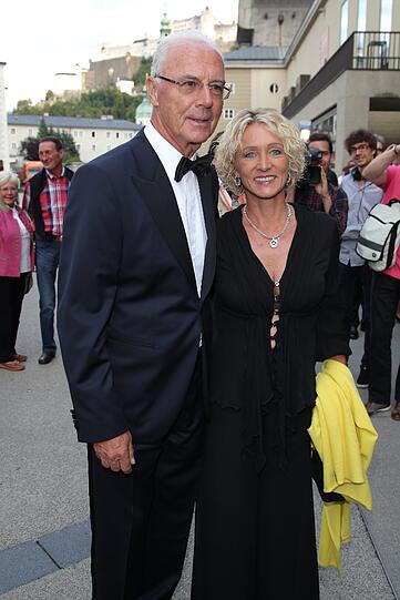 Franz Beckenbauer und Frau Heid